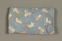 Cloth printed with white rabbits