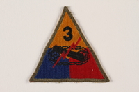 2004.749.7 front
US Army 3rd Armored Division shoulder sleeve patch with tank, gun, and red lightning bolt

Click to enlarge