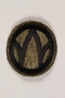 US Army 89th Infantry Division shoulder sleeve patch with a black W monogram on a green field