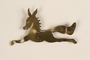 Horse-shaped metal pin made by a Jewish prisoner in Theresienstadt ghetto-labor camp