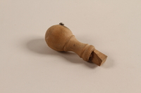 2008.180.6 front
Wooden rubber stamp handle used by the director of the Vaad Hatzala Emergency Committee in postwar Germany

Click to enlarge