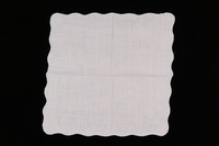 2009.117.8 front
Embroidered white handkerchief with scalloped edge brought with a Polish Jewish emigre

Click to enlarge
