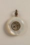 Miniature mother of pearl compass carried by an Austrian refugee family