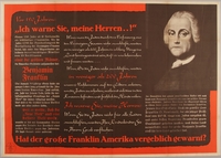 1990.333.48 front
Vor 150 Jahren: “Ich warne Sie meine Herren ...!” Hat der große Franklin Amerika vergeblich gewarnt?

Click to enlarge