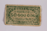 2006.265.19 front
Income tax stamp, 50 million marks, issued in Weimar Germany

Click to enlarge