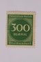 Postage stamp, 300 mark, issued in Germany during hyperinflation in the Weimar Republic