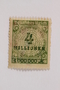 Postage stamp, 4 millionen mark, issued in Germany during hyperinflation in the Weimar Republic