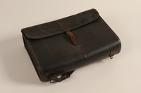 1990.44.1 front
Black leather covered fiberboard knapsack used by a student in Nazi Germany

Click to enlarge