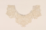 White lace collar with a rosettes worn by a young Austrian Jewish refugee to the US