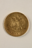 2010.416.2 back
Imperial Russia, gold 10 ruble coin saved by a Jewish Polish family living in hiding with partisans

Click to enlarge