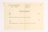2010.441.46 front
Blank sheet of paper for use by a Dutch resistance member to forge identity cards

Click to enlarge