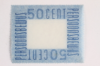 2010.441.79 front
Postage stamp for use by a Dutch resistance member to forge identity cards

Click to enlarge