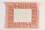 Postage stamp for use by a Dutch resistance member to forge identity cards