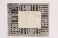 2010.441.87 front
Postage stamp for use by a Dutch resistance member to forge identity cards

Click to enlarge