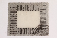 2010.441.89 front
Postage stamp for use by a Dutch resistance member to forge identity cards

Click to enlarge