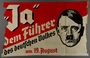 Poster for Hitler's election as Führer with Hitler’s face acquired by an American tourist