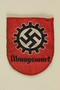 Nazi patch with a swastika  in a cogwheel acquired by a US soldier
