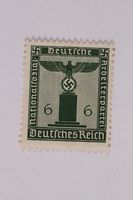 2005.375.3 front
Postage stamp, 6 pfennig, from the Official Series of 1938 issued by Nazi Germany

Click to enlarge
