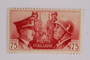 Postage stamp, 75 centimes, issued by Italy to honor German-Italian friendship