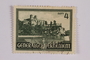 Postage stamp, 4 zloty, featuring Tyniec Monastery, issued in German occupied Poland