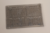 2003.149.56 front
Depth of field scale plate for Plaubel camera used by German Jewish US soldier

Click to enlarge