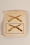 Infantry service lapel pin from a pair received by German Jewish US soldier