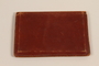 Leather document holder with CIC credentials used by a Jewish American soldier