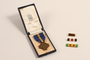 Cross of Merit medal, ribbons, and pins awarded to a Dutch Jewish soldier, Prinses Irene Brigade