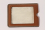 Plastic identification badge holder used by a Hungarian Jewish emigre