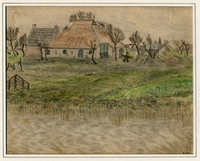 Kitty Piller de Wolff Collection
Drawing of farmhouse and trees done in hiding by a Dutch Jewish man

Click to enlarge