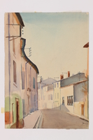 2010.502.14 front
Watercolor painting of a street scene by a German Jewish refugee.

Click to enlarge