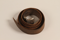 2002.52.2 front
Brown leather belt worn by a rescued German Jewish boy

Click to enlarge