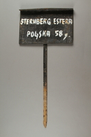2012.319.4 front
Metal grave marker of a Jewish woman who was killed in Djakovo labor camp

Click to enlarge