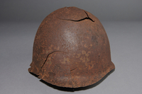 2013.170.1 front
Damaged Soviet Army Ssh40 combat helmet recovered postwar in Latvia

Click to enlarge