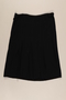 Hand sewn navy blue skirt with a pleated front made by a German Jewish woman