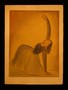 Pastel of a kneeling ballerina
