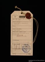 Klaus Barbie trial evidence removal tag

Click to enlarge