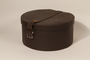 Imitation leather hatbox used postwar by a young German Jewish refugee