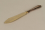 Silver vermeil cake server received as a wedding gift by a Jewish woman in prewar Germany