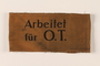 Armband to identify a worker
