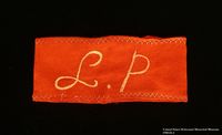 1988.82.3 front
Armband worn in Ravensbruck concentration camp

Click to enlarge