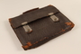 Dark brown leather briefcase used by a German Jewish refugee