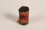 Red container of used ski wax brought to the US by a German Jewish refugee