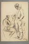 Drawing by Alexander Bogen of four partisans