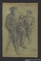2005.181.16 front
Drawing by Alexander Bogen of a man and boy in uniform seated together

Click to enlarge