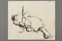 2005.181.22 front
Drawing by Alexander Bogen of a partisan propping himself up with his rifle

Click to enlarge