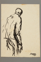 2005.181.37 front
Drawing by Alexander Bogen of a man standing in a stooped posture

Click to enlarge