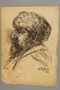Portrait of a bearded partisan, drawn by Alexander Bogen