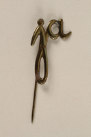 fox banner Deception Pin of the letters JA for a Nazi Party campaign - Collections Search -  United States Holocaust Memorial Museum