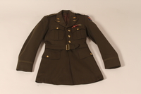 2005.416.2 front
Olive drab dress uniform jacket in the style worn by a US Army officer

Click to enlarge